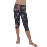 Abstract Psychedelic Geometry Andy Gilmore Sacred Kids  Lightweight Velour Capri Leggings 