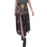Abstract Psychedelic Geometry Andy Gilmore Sacred Velour Split Maxi Skirt
