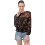 Abstract Psychedelic Geometry Andy Gilmore Sacred Banded Bottom Chiffon Top