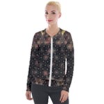 Abstract Psychedelic Geometry Andy Gilmore Sacred Velvet Zip Up Jacket