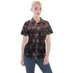 Abstract Psychedelic Geometry Andy Gilmore Sacred Women s Short Sleeve Pocket Shirt