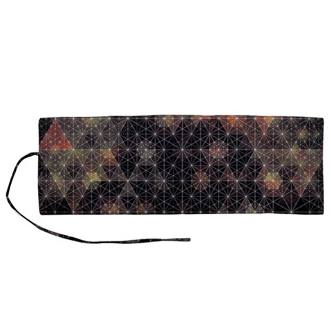 Abstract Psychedelic Geometry Andy Gilmore Sacred Roll Up Canvas Pencil Holder (M) from ArtsNow.com