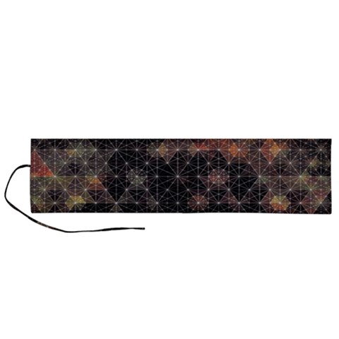 Abstract Psychedelic Geometry Andy Gilmore Sacred Roll Up Canvas Pencil Holder (L) from ArtsNow.com