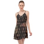Abstract Psychedelic Geometry Andy Gilmore Sacred Summer Time Chiffon Dress