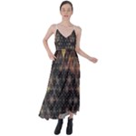 Abstract Psychedelic Geometry Andy Gilmore Sacred Tie Back Maxi Dress