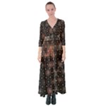 Abstract Psychedelic Geometry Andy Gilmore Sacred Button Up Maxi Dress