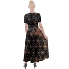 Button Up Short Sleeve Maxi Dress 