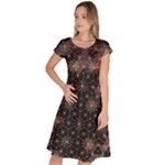 Abstract Psychedelic Geometry Andy Gilmore Sacred Classic Short Sleeve Dress