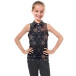Abstract Psychedelic Geometry Andy Gilmore Sacred Kids  Sleeveless Polo T-Shirt