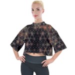 Abstract Psychedelic Geometry Andy Gilmore Sacred Mock Neck T-Shirt