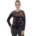 Abstract Psychedelic Geometry Andy Gilmore Sacred Women s Long Sleeve Raglan T-Shirt