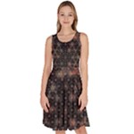 Abstract Psychedelic Geometry Andy Gilmore Sacred Knee Length Skater Dress With Pockets
