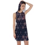 Abstract Psychedelic Geometry Andy Gilmore Sacred Racer Back Hoodie Dress