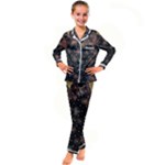 Abstract Psychedelic Geometry Andy Gilmore Sacred Kids  Satin Long Sleeve Pajamas Set