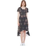 Abstract Psychedelic Geometry Andy Gilmore Sacred High Low Boho Dress