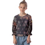 Abstract Psychedelic Geometry Andy Gilmore Sacred Kids  Cuff Sleeve Top