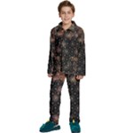 Abstract Psychedelic Geometry Andy Gilmore Sacred Kids  Long Sleeve Velvet Pajamas Set