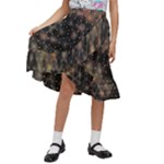 Abstract Psychedelic Geometry Andy Gilmore Sacred Kids  Ruffle Flared Wrap Midi Skirt