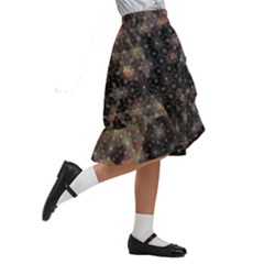 Kids  Ruffle Flared Wrap Midi Skirt 