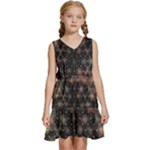 Abstract Psychedelic Geometry Andy Gilmore Sacred Kids  Sleeveless Tiered Mini Dress