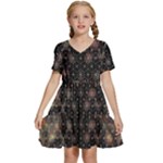 Abstract Psychedelic Geometry Andy Gilmore Sacred Kids  Short Sleeve Tiered Mini Dress