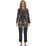 Abstract Psychedelic Geometry Andy Gilmore Sacred Womens  Long Sleeve Lightweight Pajamas Set