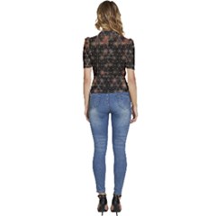 Puffed Short Sleeve Button Up Jacket 