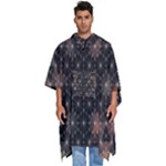 Abstract Psychedelic Geometry Andy Gilmore Sacred Men s Hooded Rain Ponchos