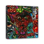 Somewhere Near Oblivion Nightmares Acid Colors Psychedelic Mini Canvas 6  x 6  (Stretched)