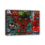 Somewhere Near Oblivion Nightmares Acid Colors Psychedelic Mini Canvas 7  x 5  (Stretched)