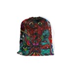 Somewhere Near Oblivion Nightmares Acid Colors Psychedelic Drawstring Pouch (Medium)