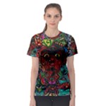 Somewhere Near Oblivion Nightmares Acid Colors Psychedelic Women s Sport Mesh T-Shirt