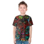 Somewhere Near Oblivion Nightmares Acid Colors Psychedelic Kids  Cotton T-Shirt