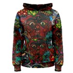 Somewhere Near Oblivion Nightmares Acid Colors Psychedelic Women s Pullover Hoodie