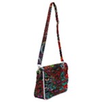 Somewhere Near Oblivion Nightmares Acid Colors Psychedelic Shoulder Bag with Back Zipper