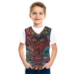 Somewhere Near Oblivion Nightmares Acid Colors Psychedelic Kids  Basketball Tank Top