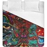 Somewhere Near Oblivion Nightmares Acid Colors Psychedelic Duvet Cover (King Size)