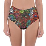 Somewhere Near Oblivion Nightmares Acid Colors Psychedelic Reversible High-Waist Bikini Bottoms