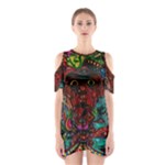 Somewhere Near Oblivion Nightmares Acid Colors Psychedelic Shoulder Cutout One Piece Dress