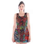 Somewhere Near Oblivion Nightmares Acid Colors Psychedelic Scoop Neck Skater Dress
