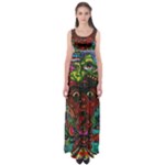 Somewhere Near Oblivion Nightmares Acid Colors Psychedelic Empire Waist Maxi Dress