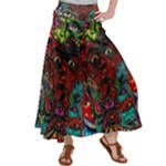 Somewhere Near Oblivion Nightmares Acid Colors Psychedelic Women s Satin Palazzo Pants