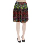 Somewhere Near Oblivion Nightmares Acid Colors Psychedelic Pleated Skirt