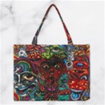 Somewhere Near Oblivion Nightmares Acid Colors Psychedelic Medium Tote Bag