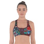 Somewhere Near Oblivion Nightmares Acid Colors Psychedelic Cross Back Sports Bra