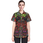 Somewhere Near Oblivion Nightmares Acid Colors Psychedelic Women s Short Sleeve Shirt