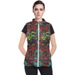 Somewhere Near Oblivion Nightmares Acid Colors Psychedelic Women s Puffer Vest