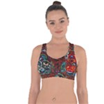 Somewhere Near Oblivion Nightmares Acid Colors Psychedelic Cross String Back Sports Bra