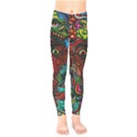 Somewhere Near Oblivion Nightmares Acid Colors Psychedelic Kids  Leggings