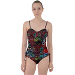 Somewhere Near Oblivion Nightmares Acid Colors Psychedelic Sweetheart Tankini Set